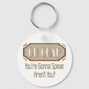Oh Crap Key Ring