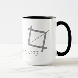 Oh Crop Designer Photoshop Geek Nerd Art Mug