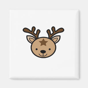 Oh Cute Deer Minimal Design Magnet