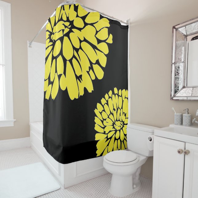 Oh Dahlia! Shower Curtain (In Situ)