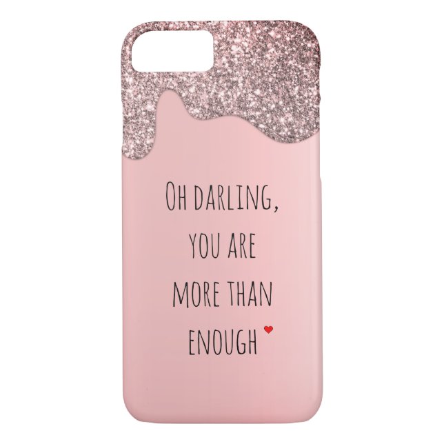 Oh Darling You Are More than Enough Quote Case-Mate iPhone Case (Back)