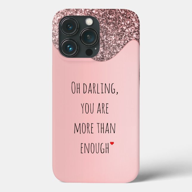 Oh Darling You Are More than Enough Quote Case-Mate iPhone Case (Back)
