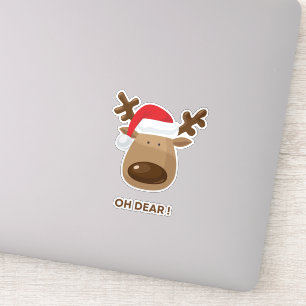 Oh Dear Funny Reindeer Christmas 