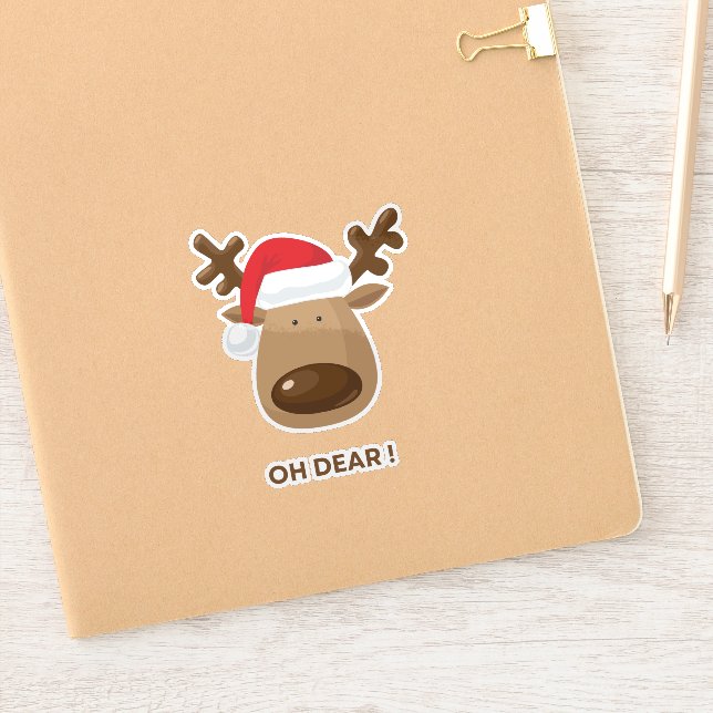 Oh Dear Funny Reindeer Christmas for Nature Lovers (Notebook)