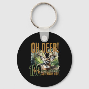 Oh Deer 100 Days Of School Are Here Deer Hunting 1 Key Ring