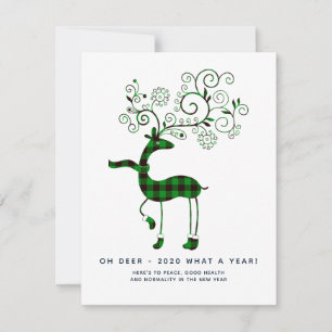 Oh Deer 2020 what a year! Christmas Holidays Plaid