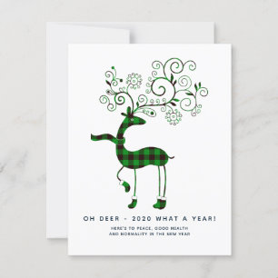 Oh Deer 2020 what a year! Christmas Holidays Plaid