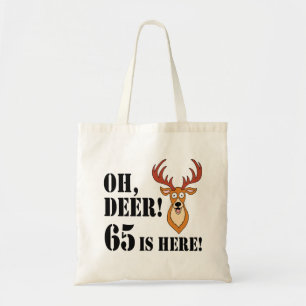 Oh Deer 65th Birthday Tote Bag