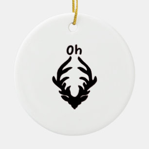 Oh Deer Artistic Clean Style Ceramic Tree Decoration