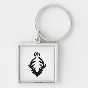 Oh Deer Artistic Clean Style  Key Ring