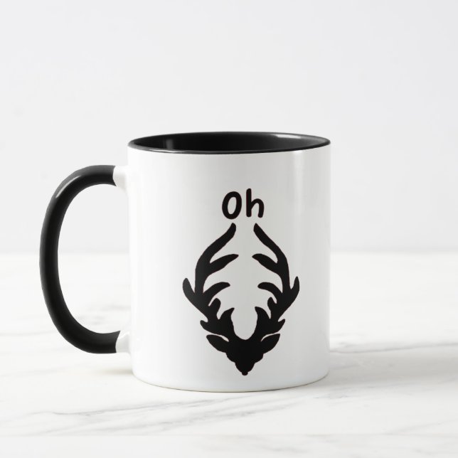 Oh Deer Artistic Clean Style Mug (Left)
