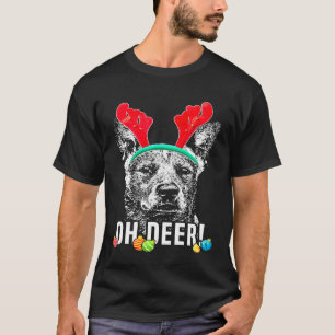 Oh Deer Australian Cattle Dog Xmas T-Shirt