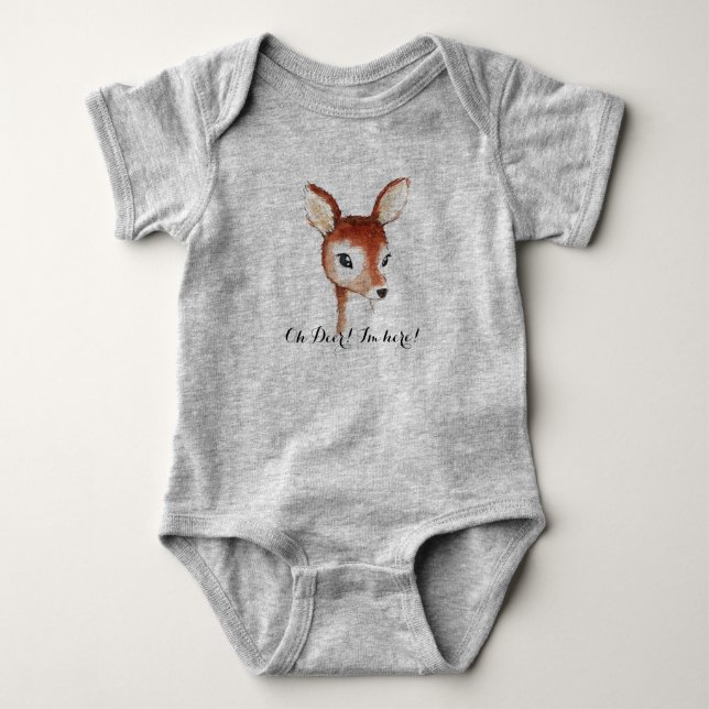 Oh Deer Baby Bodysuit (Front)