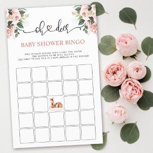 Oh Deer Baby Shower Bingo Shower Games