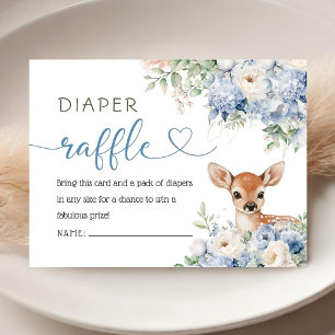 Oh Deer Baby Shower Boy Diaper Raffle Enclosure Card