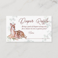 Oh deer baby shower diaper raffle