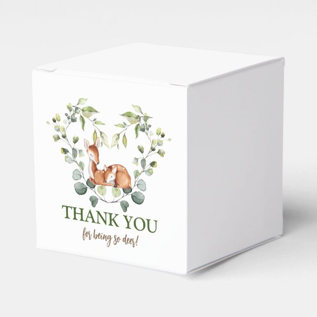 Oh Deer! Baby Shower Favour Box (Front Side)