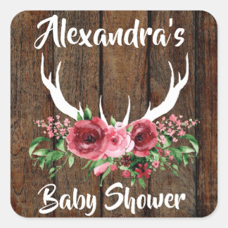Oh Deer Baby Shower Favour Sticker