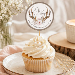 Oh Deer Baby Shower Favour Sticker – Woodland Wate
