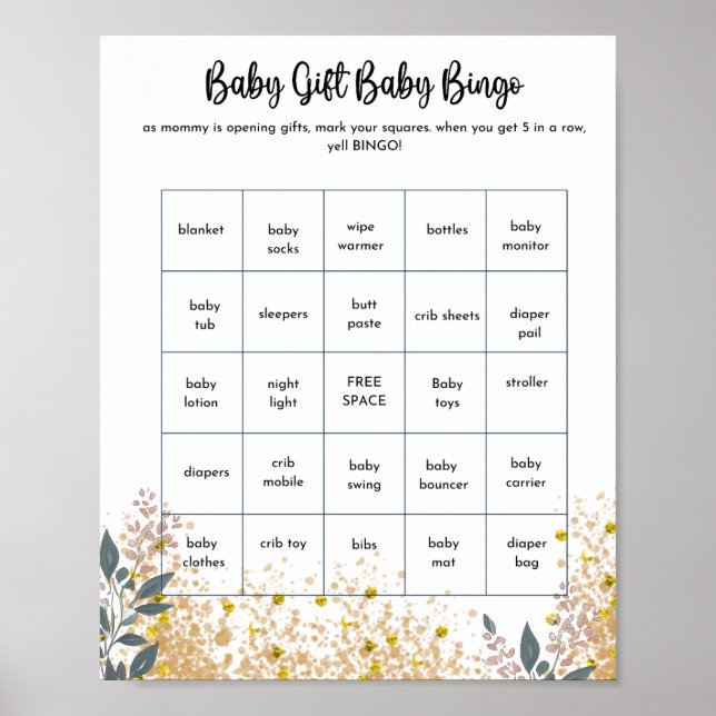 Oh Deer baby shower games Poster (Front)