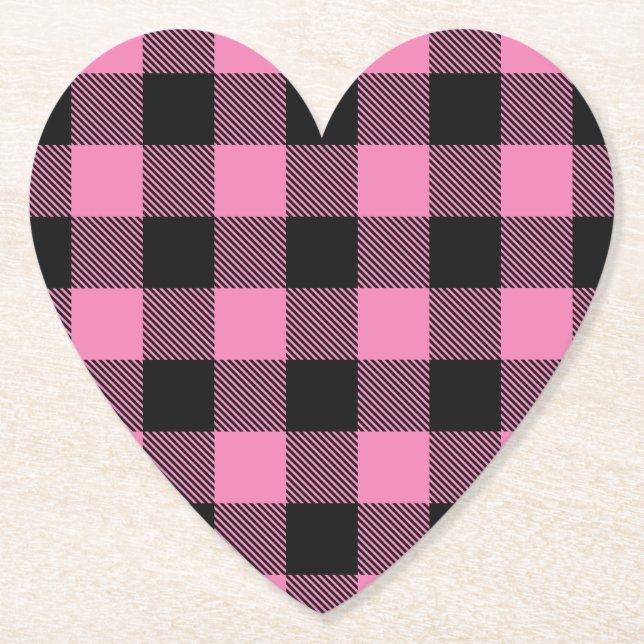 Oh Deer Baby Shower Pink Paper Coaster (Front)