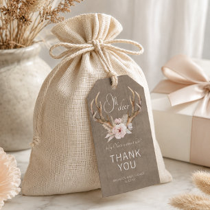 Oh Deer Baby Shower Thank You Gift Tags – Woodland