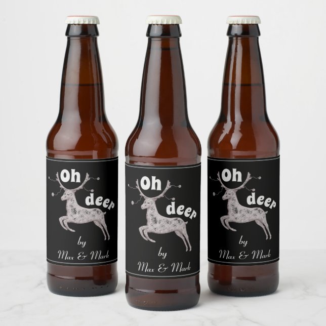 Oh Deer Beer Bottle Label (Bottles)
