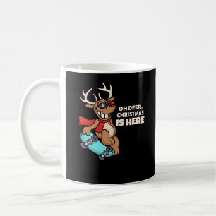 Oh Deer Christmas Celebration Holiday Design Coffee Mug