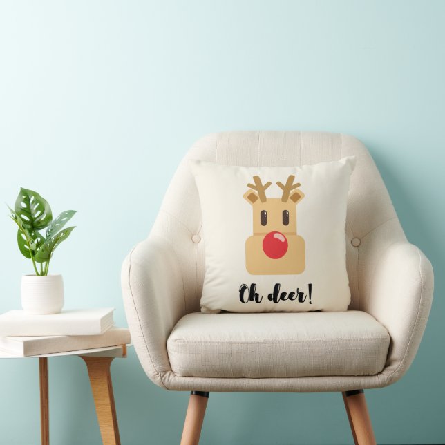 Oh Deer Christmas Cushion (Chair)