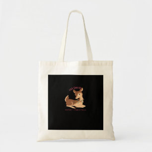 Oh Deer Christmas Modern Design Tote Bag