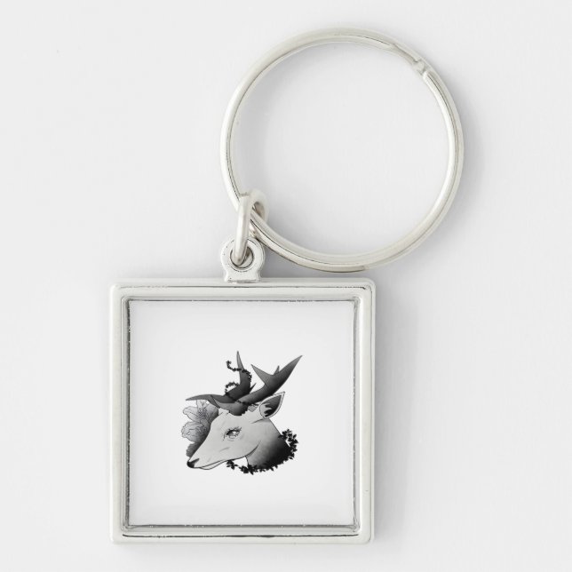 Oh Deer Classic Style  Key Ring (Front)