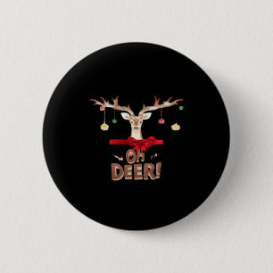 Oh Deer Classic Vibe  6 Cm Round Badge