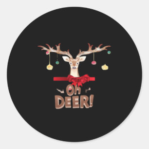 Oh Deer Classic Vibe Classic Round Sticker