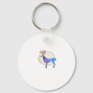 Oh Deer Clean Graphic Style Key Ring