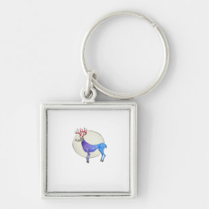 Oh Deer Clean Graphic Style Key Ring