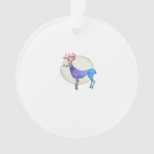 Oh Deer Clean Graphic Style Ornament