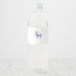 Oh Deer Clean Graphic Style  Water Bottle Label