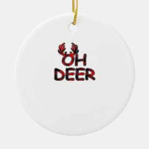 Oh Deer Clean Layout Ceramic Tree Decoration