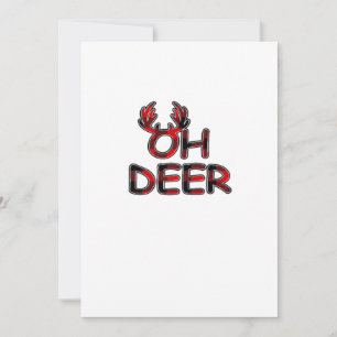 Oh Deer Clean Layout Holiday Card