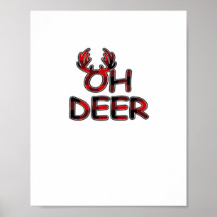 Oh Deer Clean Layout  Poster