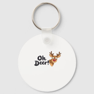Oh Deer Clean Minimal Seeing Key Ring