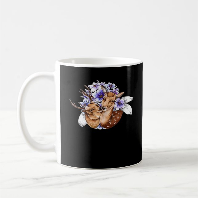 Oh Deer Clean Minimal Style Coffee Mug (Left)