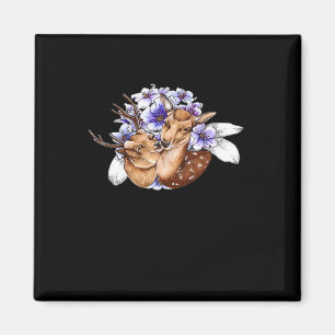 Oh Deer Clean Minimal Style  Magnet