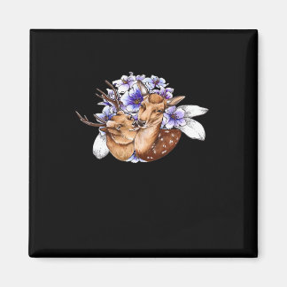 Oh Deer Clean Minimal Style  Magnet