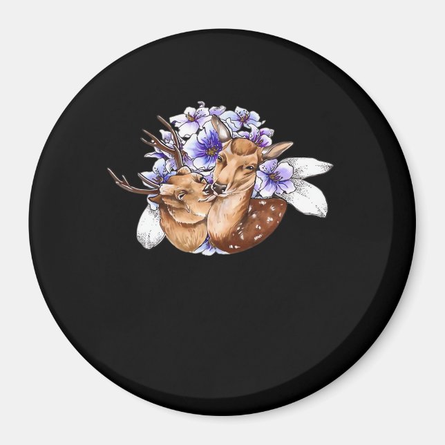 Oh Deer Clean Minimal Style  Magnet (Front)