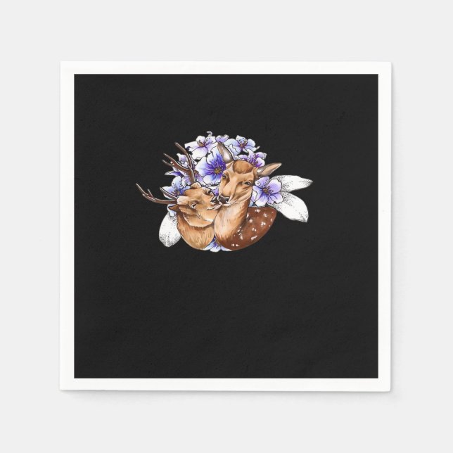 Oh Deer Clean Minimal Style  Napkin (Front)