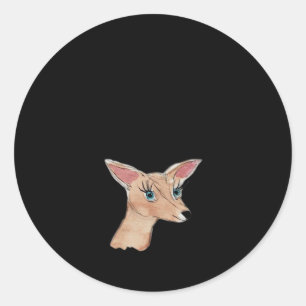 Oh Deer Clean Modern Classic Round Sticker