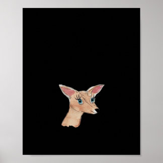 Oh Deer Clean Modern   Poster