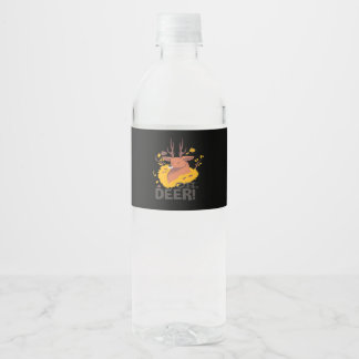 Oh Deer Creative Design Water Bottle Label