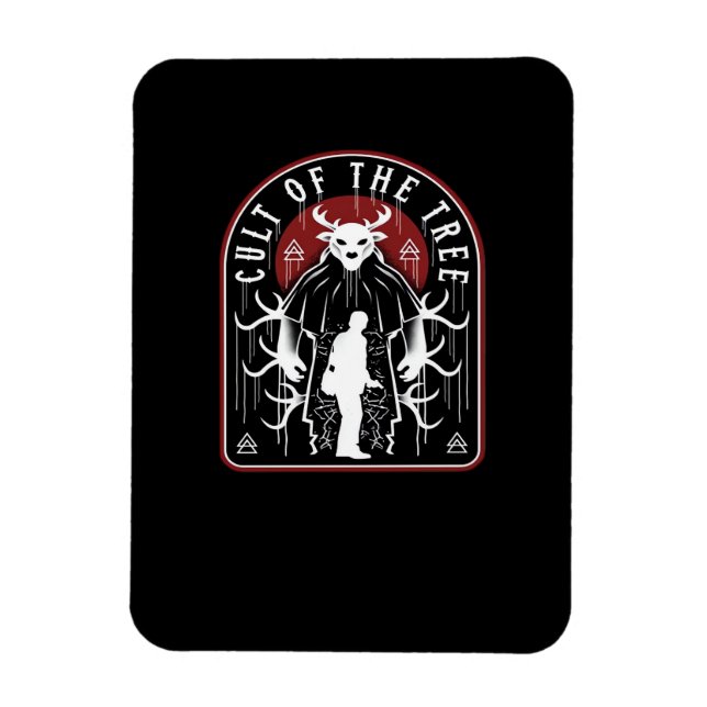 Oh Deer Cult Of The Tree Artistic Style  Magnet (Vertical)